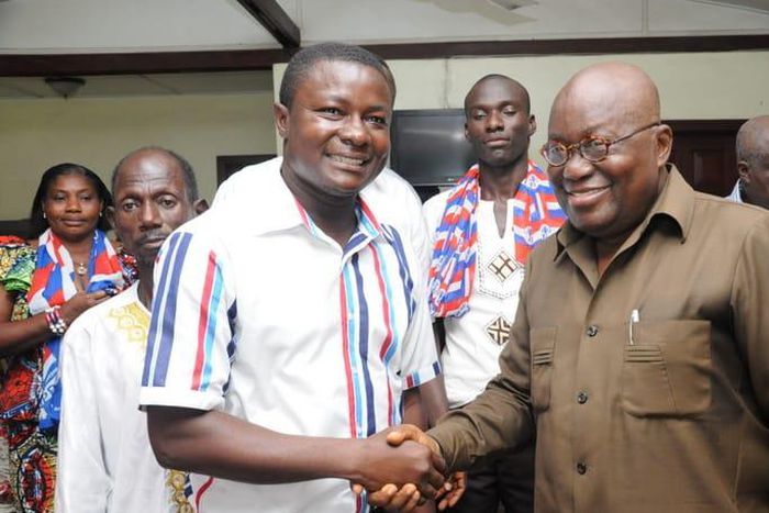 Elvis Donkoh MP for Abura Asebu Kwamankese with Nana Addo