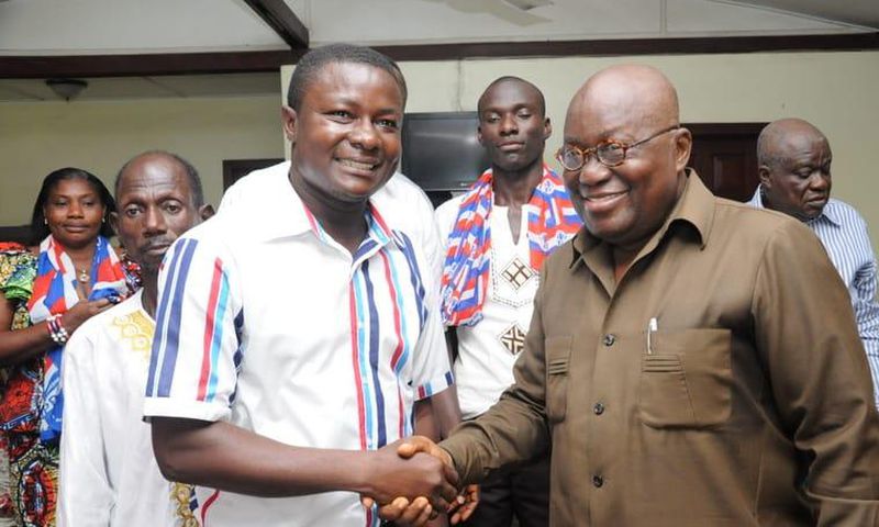 Elvis Donkoh MP for Abura Asebu Kwamankese with Nana Addo