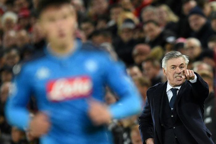 Napoli coach Carlo Ancelotti was not in favour of the players' being confined to a training camp.