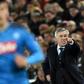 Napoli coach Carlo Ancelotti was not in favour of the players' being confined to a training camp.