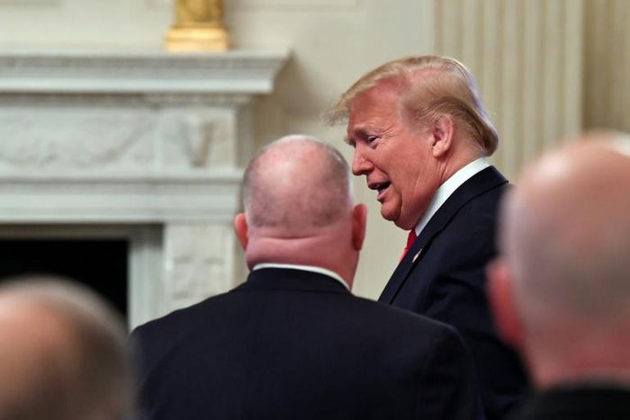 US President Donald Trump, speaking at a White House event with the nation's governors, says the time has come for trade talks with the European Union