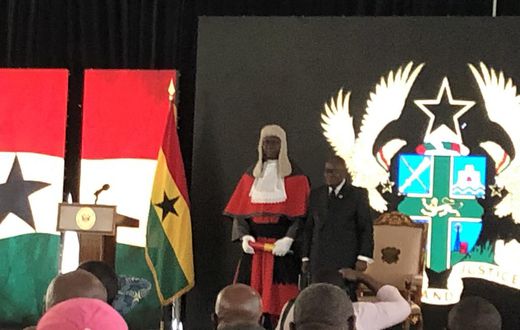 Akufo-Addo swears in Anin Yeboah as Chief Justice