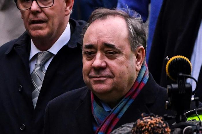 Former Scottish National Party leader Alex Salmond, seen here in January, is accused of a string of sexual offences