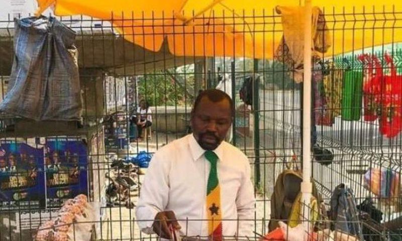First-class KNUST graduate turns a roasted plantain seller