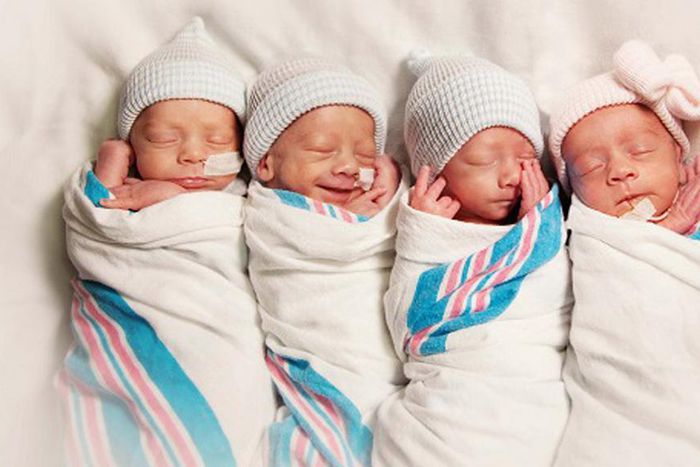 30-year-old mother of 12 gives birth to another quadruplet at home; no antenatal care
