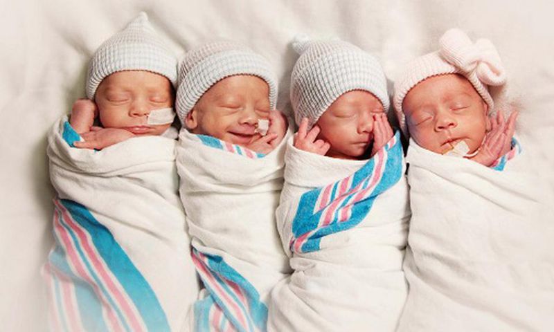 30-year-old mother of 12 gives birth to another quadruplet at home; no antenatal care