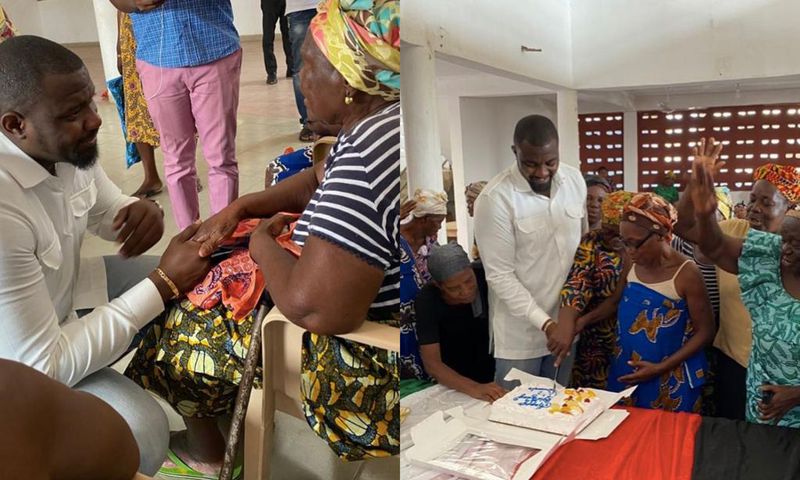 Dumelo celebrates birthday with widows