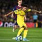 Jadon Sancho scored against Barcelona after starting the game on the bench for disciplinary reasons
