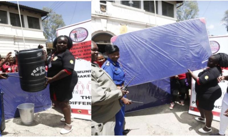 Brave commercial sex workers make donations to police stations