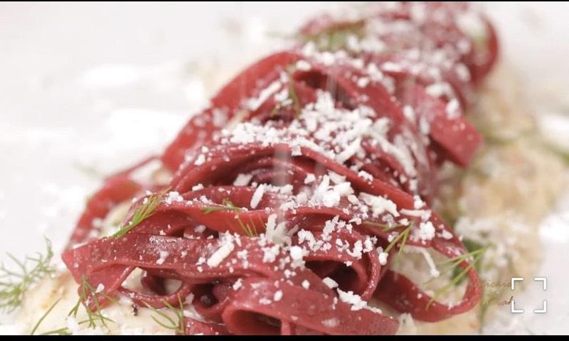 Sobolo infused pasta