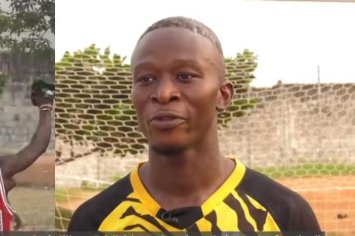 VIDEO: Meet the talented goalkeeper trying to launch his career from Nsawam Prison