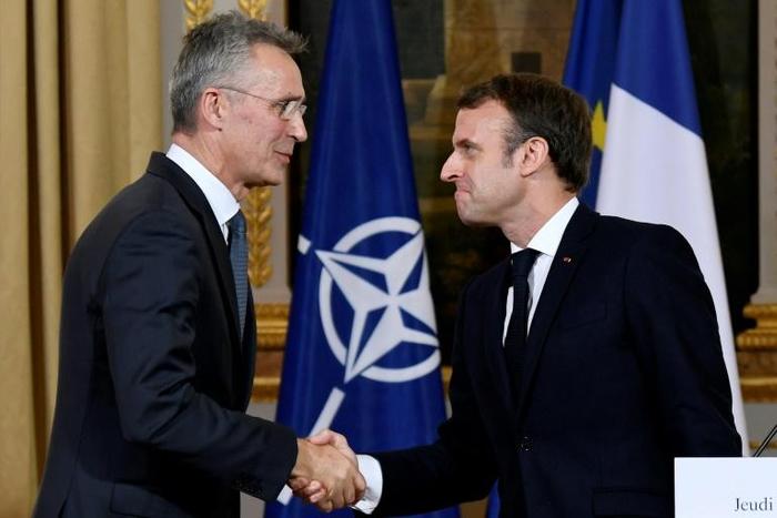 Emmanuel Macron stood by his criticism of NATO after talks with Jens Stoltenberg