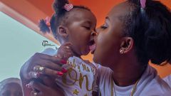 Nana Ama McBrown kisses daughter