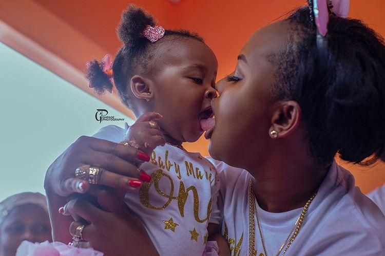 Nana Ama McBrown kisses daughter