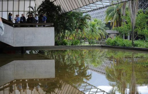 A view of facilities built for the 2016 Olympic Games in Rio de Janeiro -- the first to be held in South America and heavily criticized for their high costs