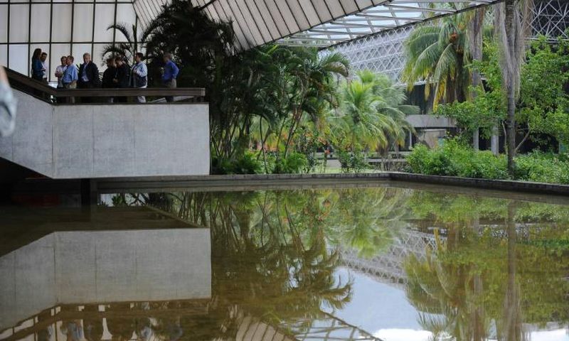 A view of facilities built for the 2016 Olympic Games in Rio de Janeiro -- the first to be held in South America and heavily criticized for their high costs