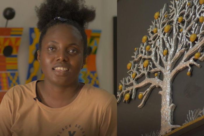This young Ghanaian entrepreneur is turning recyclable trash into beautiful art