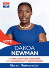 Campaign poster of Dakoa Newman