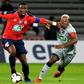 Kouadio-Yves Dabila (L) kept the Ivory Coast in contention for a place at the 2020 Tokyo Olympic Games with the only goal against Zambia in Cairo Friday