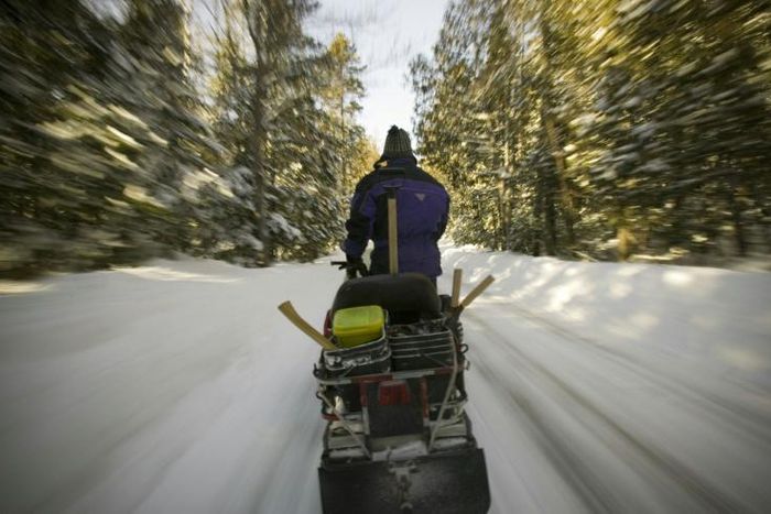 Snowmobiles are popular in Canada but can be dangerous -- a guide died and five French tourists were missing after the group plunged through ice