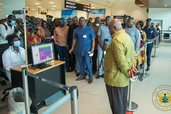 Akufo-Addo visits Kotoka Airport to assess Ghana’s readiness to deal with Coronavirus