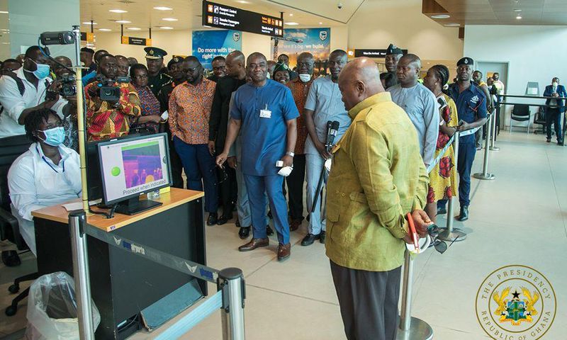 Akufo-Addo visits Kotoka Airport to assess Ghana’s readiness to deal with Coronavirus