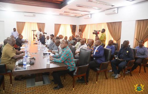 Nana Addo meets political party leaders