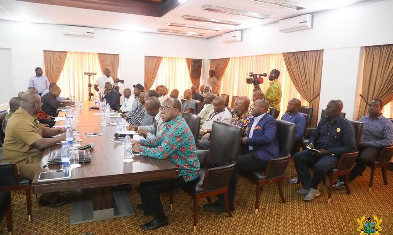 Nana Addo meets political party leaders