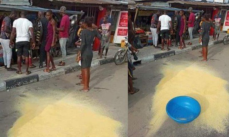 Angry youth enter market and throws traders’ gari on the floor over annoyingly exorbitant price