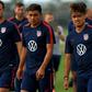 US teen striker Ulysses Llanez, in front at right, scored on a penalty kick in the 50th minute to give the Americans a 1-0 victory over Costa Rica on Saturday at Los Angeles in his international debut