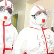 File image of medics wearing protective gear at Mbagathi Hospital in Nairobi where an isolation and treatment centre for the new coronavirus was set up on March 6