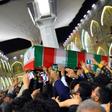 Mourners carry the coffin of Iranian military commander Qasem Soleimani in the Iraqi shrine city of Najaf, ahead of his remains arriving in Iran