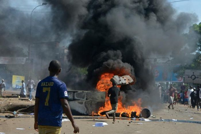 Violent protests have erupted over President Alpha Conde's plans for constitutional change