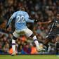 Benjamin Mendy (L) played the full 90 minutes in Man City's 3-1 win over Leicester