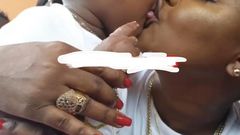 Nana Ama McBrown kisses Baby Maxin
