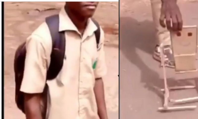 Talented schoolboy creates a wooden robot that does amazing things (video)