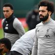 Liverpool players train ahead of the second leg of their Champions League last-16 tie against Atletico Madrid