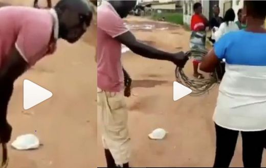 Angry man strips naked to rape electricity company staff who disconnected him (video)