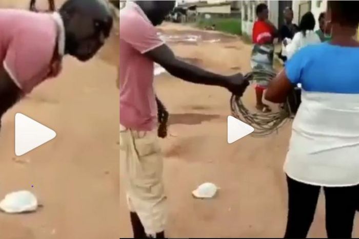 Angry man strips naked to rape electricity company staff who disconnected him (video)