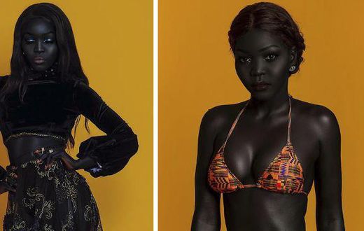 Dark and proud refugee turns a famous model 'by mistake' and promoting diversity