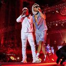 Akon and Wizkid at Afronation in Ghana