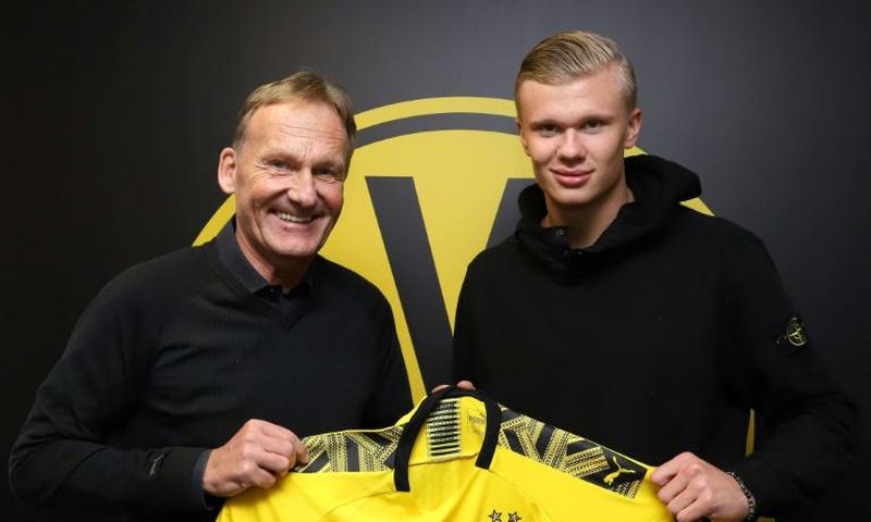 Erling Braut Haaland signed for Borussia Dortmund on Sunday