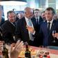 French President Emmanuel Macron sampling local wines in Agnlet, in the heart of Bordeaux, in August. He reportedly told winegrowers there would be no Dry January campaign