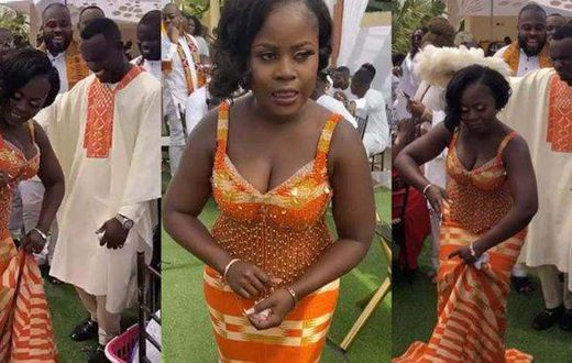 Kaakie becomes first Ghanaian celeb to tie the knot in 2020 (Video)