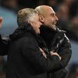 Manchester United manager Ole Gunnar Solskjaer (left) will go head-to-head with Manchester City boss Pep Guardiola this weekend