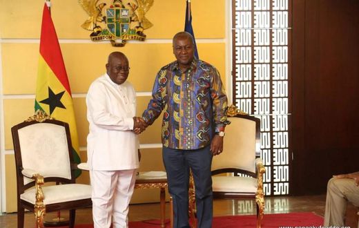 President Akufo-Addo and NDC flagbearer John Mahama