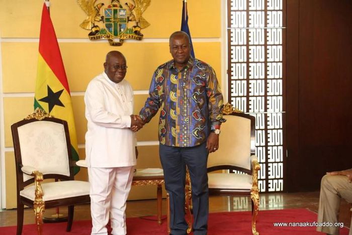 President Akufo-Addo and NDC flagbearer John Mahama