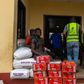 Food aid at a Lagos warehouse