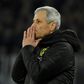 Borussia Dortmund's Swiss coach Lucien Favre is under pressure after his side were 3-0 down to bottom side Paderborn on Friday before drawing 3-3 at home.