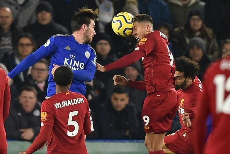 Staying ahead: Roberto Firmino (right) opened the scoring for Liverpool at Leicester